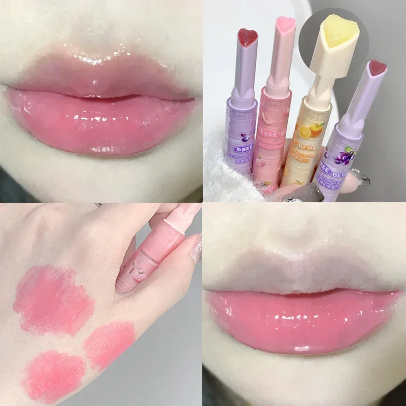 Jelly Lipstick Pen 1/3PCS Mirror Water Solid Lip Gloss Lasting Moisturizing Sexy Lip Tint Clear Lip Glaze Girl Beauty Cosmetics