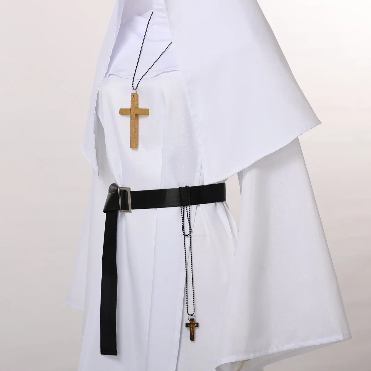 Nun Halloween Costume For Women Dress Scary Cosplay Mary Priest Dresses