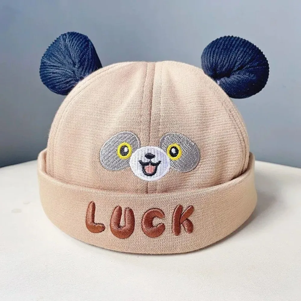 

New Cute Panda Baby Brimless Hat Cartoon Casual Infant Beanie Cap Dome Melon Cap Spring Autumn