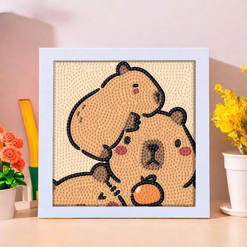 novo-kit-de-pintura-diamante-infantil-capivara-com-diamantes-completos-brinquedo-artesanal-diy-com-material-para-quadro-desenho-animado-para-pontilhar-e-colar-presente