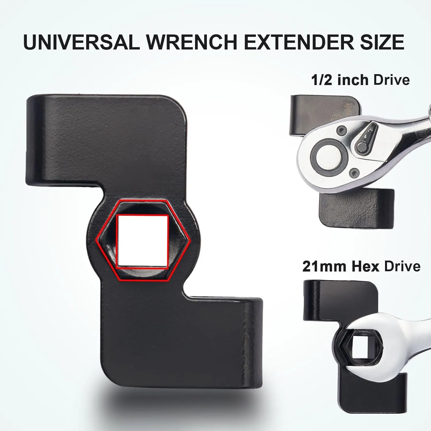 Wrench Extender & Wrench Extender Tool Bar Set,1/2