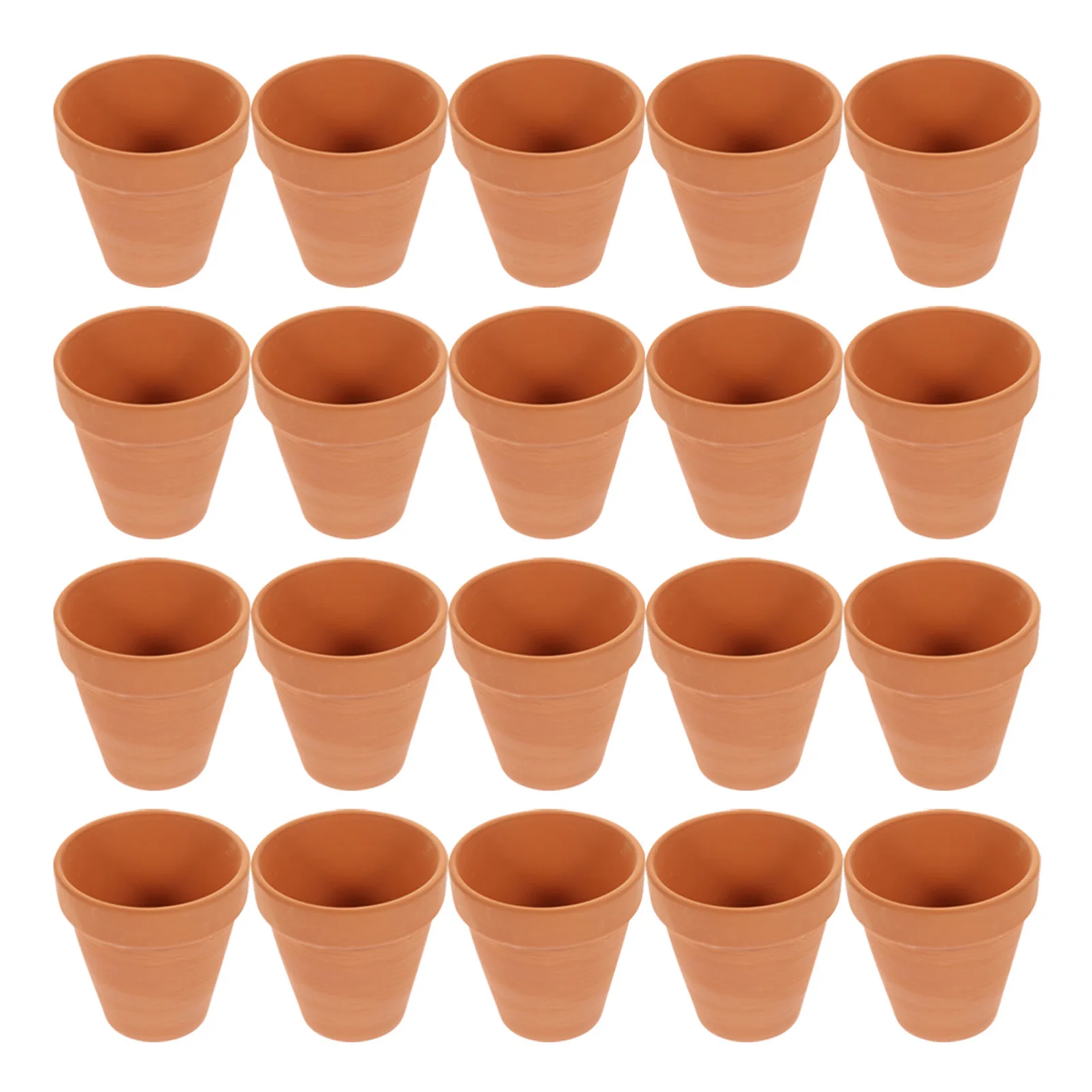 20pcs 3cm Mini Red Terracotta Plant Pots Succulent Flower Pot Small Plant Pots Miniature Clay Flowerpots With Drainage Holes