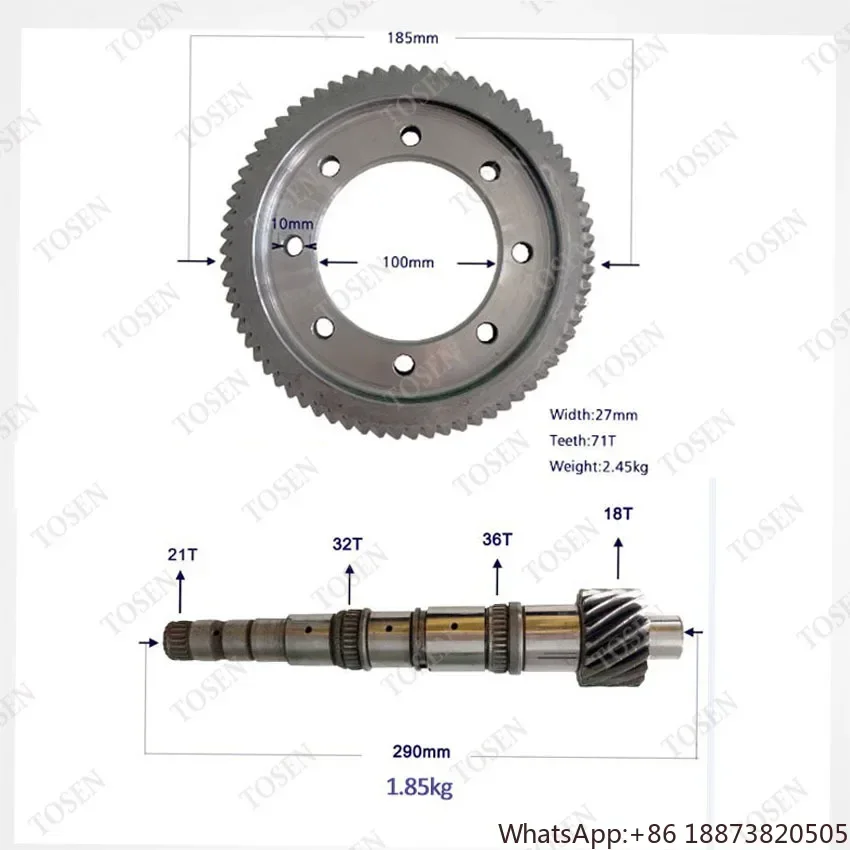 Crown Wheel Pinion 71T FOR VW Gearbox Diff Crown Wheel & Pinion