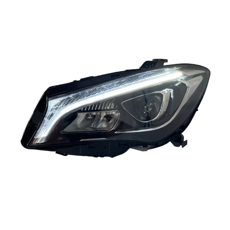 -For Upgraded Full LED Headlight Assembly for CLA W117 2014-2019 High Brightness LED DRL Sequential Turn Signal Front^