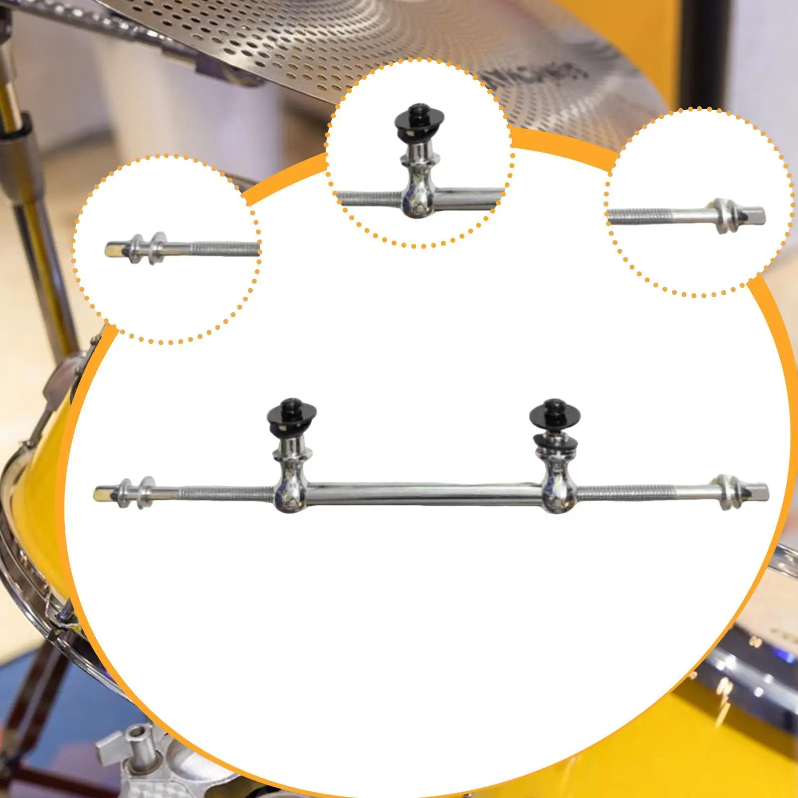 Lug per batteria Accessori per set di batteria Tom Snare Lug per grancassa Sostituisci l'antenna degli strumenti musicali vecchio o danneggiato Leggero