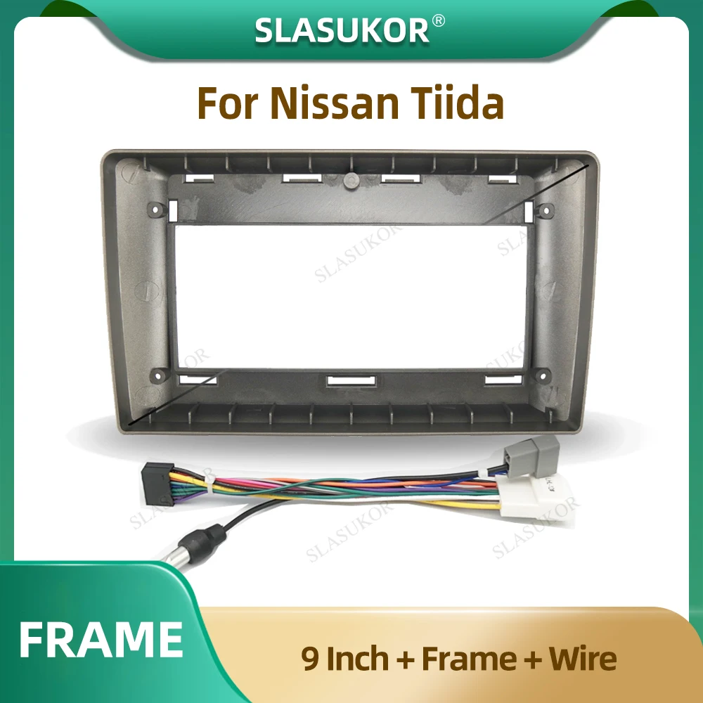 

Панель радиоприемника 9 дюймов для Nissan Tiida 2005-2010, оригинальные аксессуары с проводом