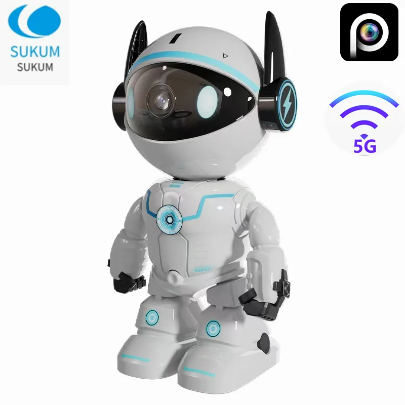 5MP Robot WIFI Ip Camera Baby Monitor Remote Control Smart Home Video Surveillance CCTV Wireless Camera