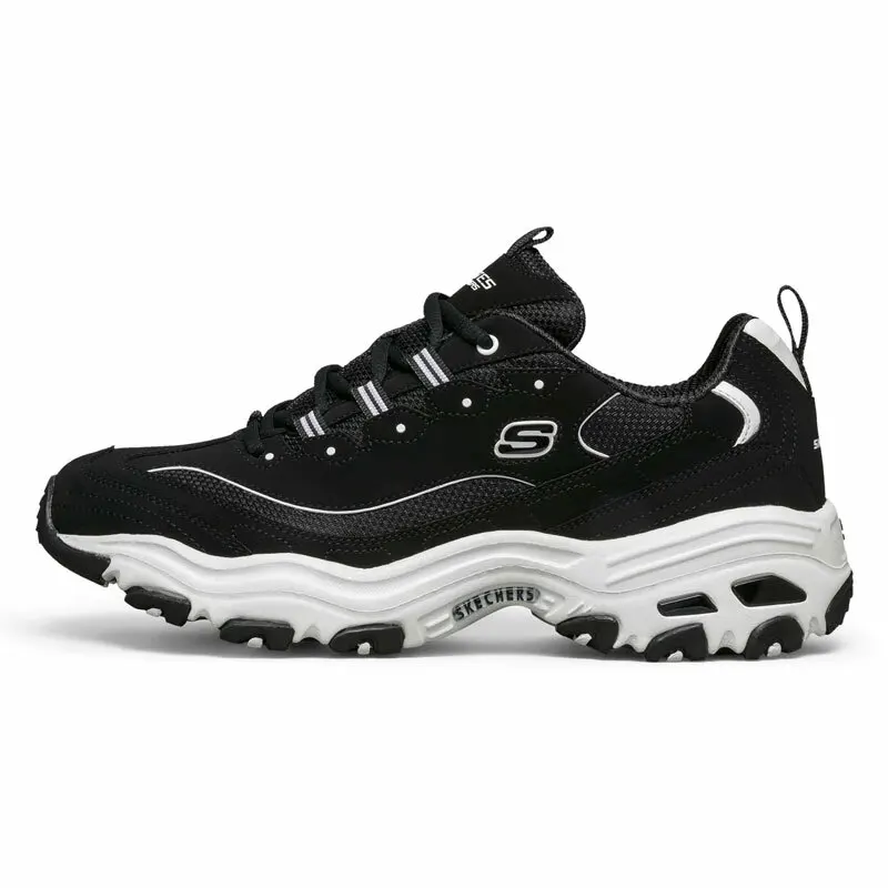 

Skechers Men's Shoes D'Lites 1.0 Dad Shoes Panda Shoes Light and Plaid Sports Shoes Casual Shoes 52675-Blk