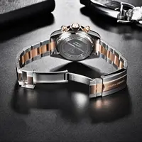 PAGANI DESIGN Fashion Brand Luxury Quartz Men Automatic Date Watches 100M Men Sport VK63 Chronograph Sapphire Glass Casual Watch 6
