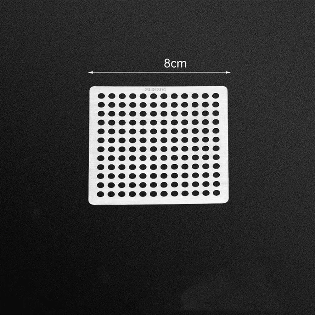Bathroom Drain Hair Filter Hair Filter Drain Cover Bathroom Anti-slip Design Dense Holes Hassle-free Installation