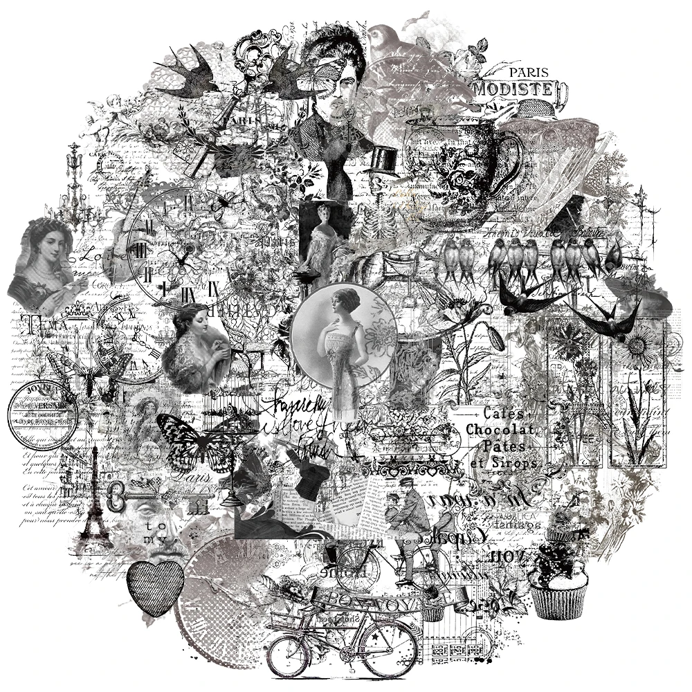 58PCS Creative Vint… - image