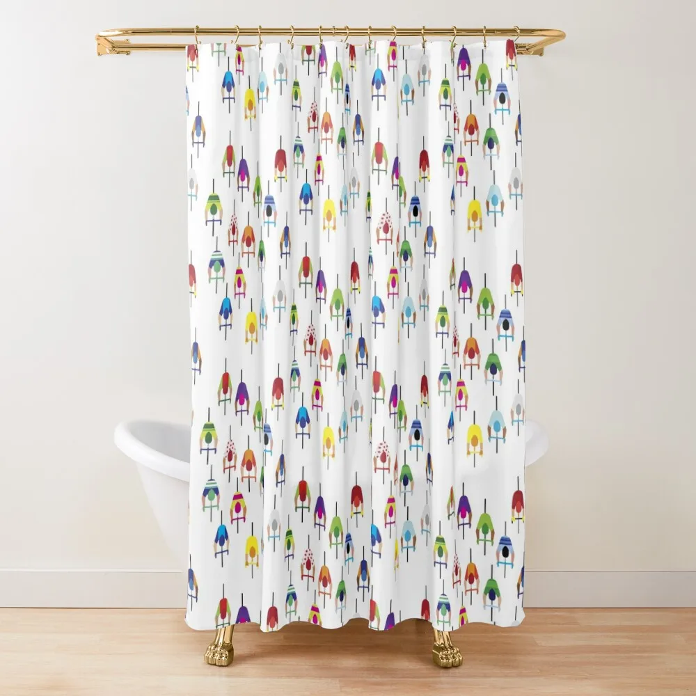 

The Peloton – Cyclists Shower Curtain Shower Waterproof Bathroom Shower Bathroom Accessorys Bathroom And Products Curtain