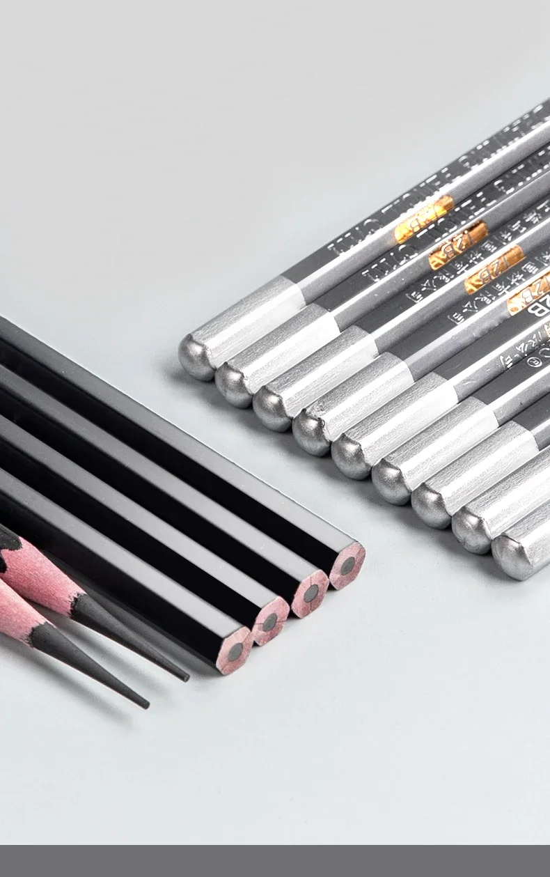 Professionelles Kohle- und Graphitstift-Set für Künstler, Zeichen- und Skizzierbedarf, 2H HB B 2B 3B 4B 5B 6B 8B – Detail 7