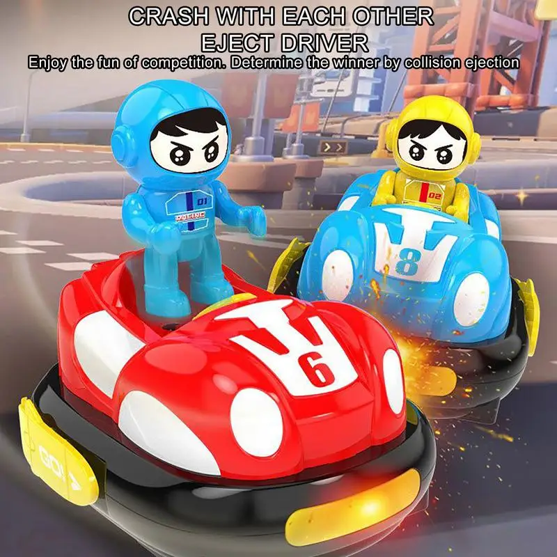 Remote Control Bumper Car For Kids Toddler Vehicle Toys 2.4GHz Small Battle Vehicle Toy Cartoon Children Playing Supplies For Bo