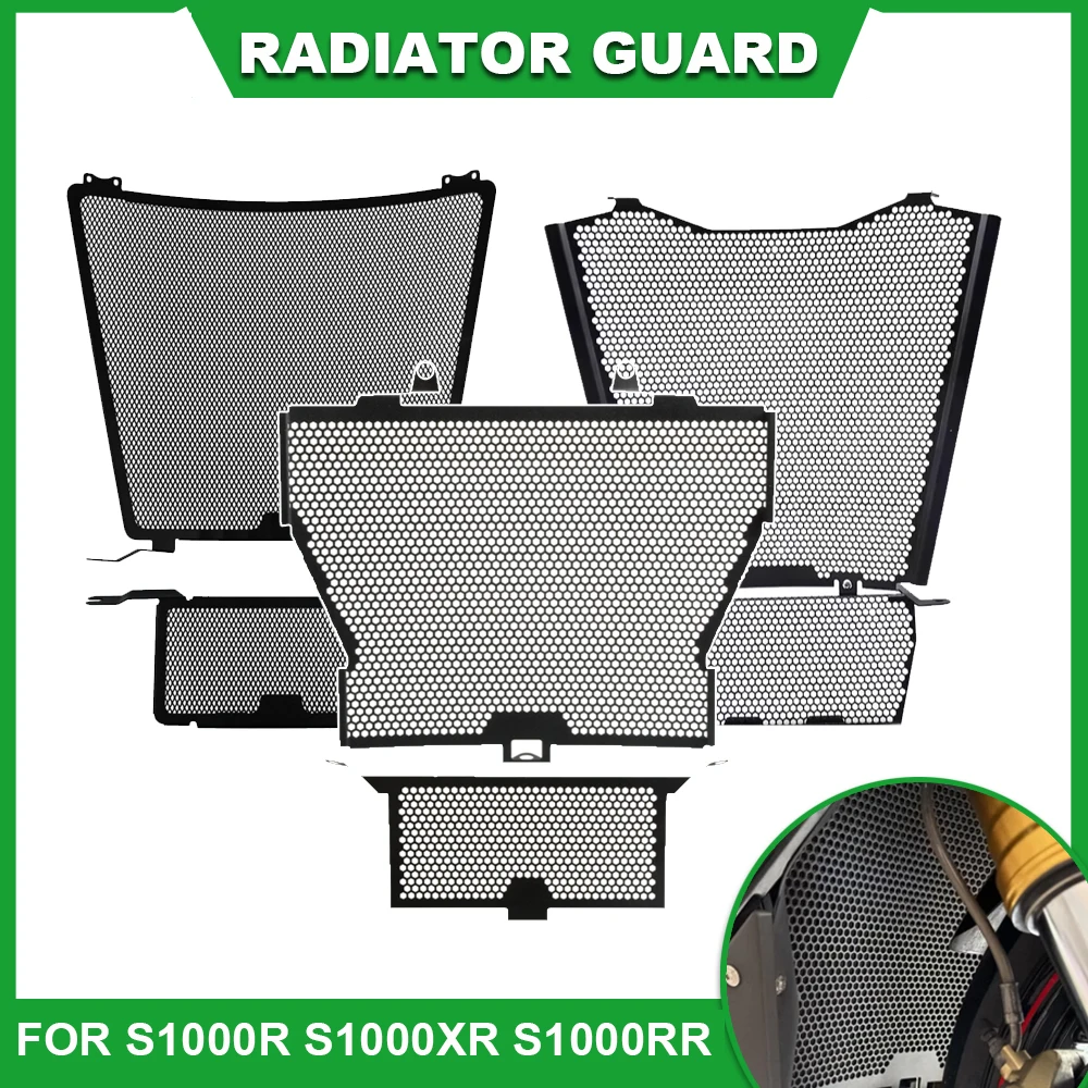 For S1000R S1000XR 2021-2024 S1000RR 2025 Motorcycle CNC Radiator Guard Cooler Grill Cover Protector For S1000 R/XR/RR 2015-2018