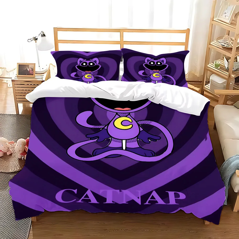 3d Print Game CatNap X DogDay Bedding Sets Comforter Quilt Bed Cover Duvet Cover Pillow Case 2-3 Pieces Sets Bedroom Decoration view 3