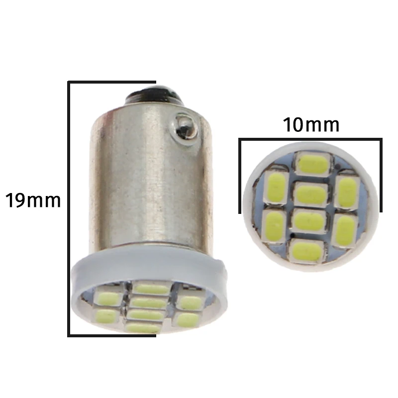 

1000pcs High Quality LED Interior Light Marker Light BA9S 1206 8 SMD T4W Wedge Auto Car Reading Dome Lamps DC 12V