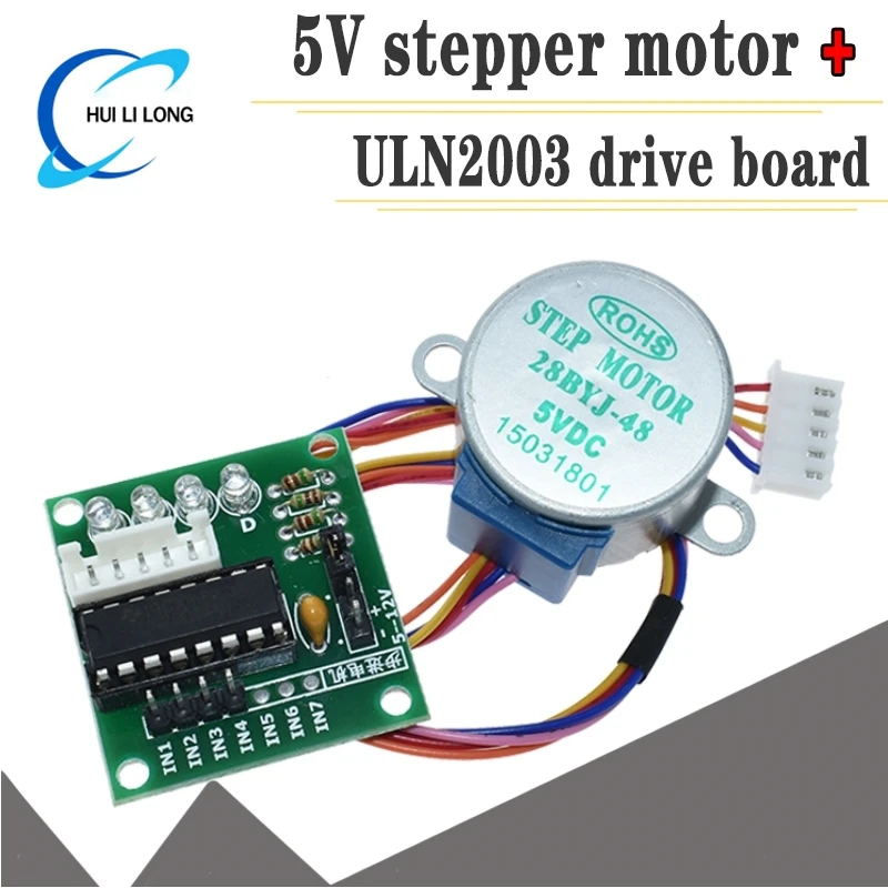 1 компл. Smart Electronics 28BYJ-48 5 В 4-фазный шаговый двигатель постоянного тока + плата драйвера ULN2003 для Arduino DIY Kit