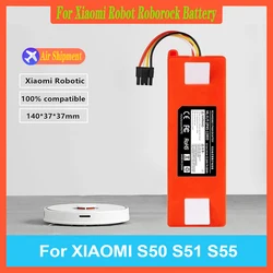 100% NEW 12800mAh 14.4V Li-ion Battery Vacuum Cleaner accessories For Xiaomi Mi Robot Robotics Cleaner Roborock S50 S51 T4 T7 T6