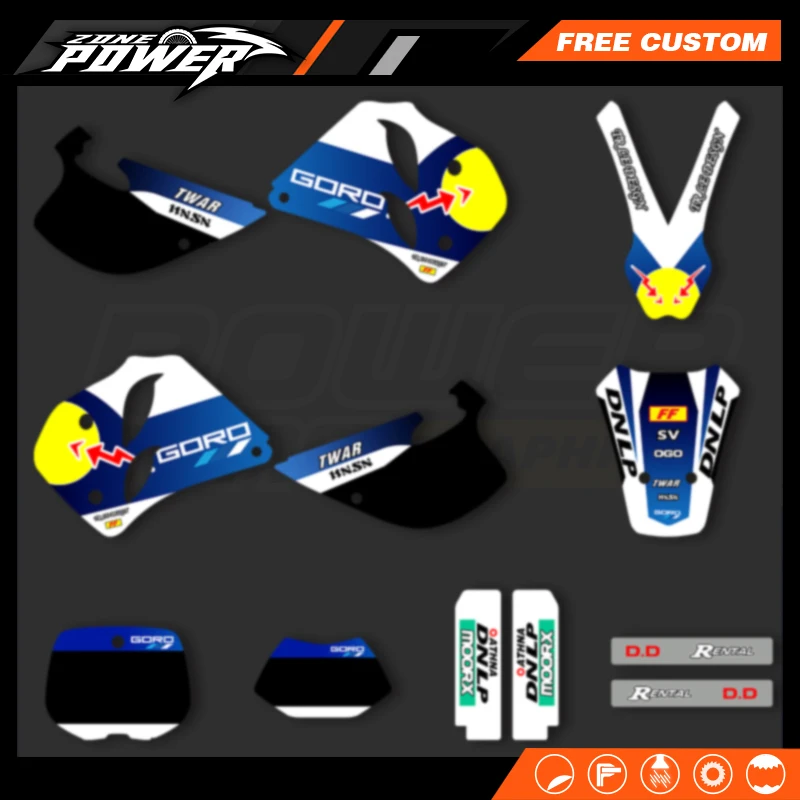 

Powerzone Full Set Motorcycle Background Decal Sticker Kit For KTM SX SXF EXC XCW 1993 1994 1995 1996 1997