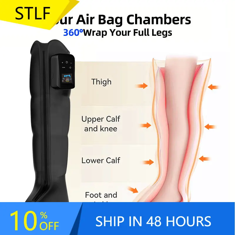 

STLFAir Compress Pressotherapy Machine Presoterapia Compression Boots Piernas Recovery Leg Massager System