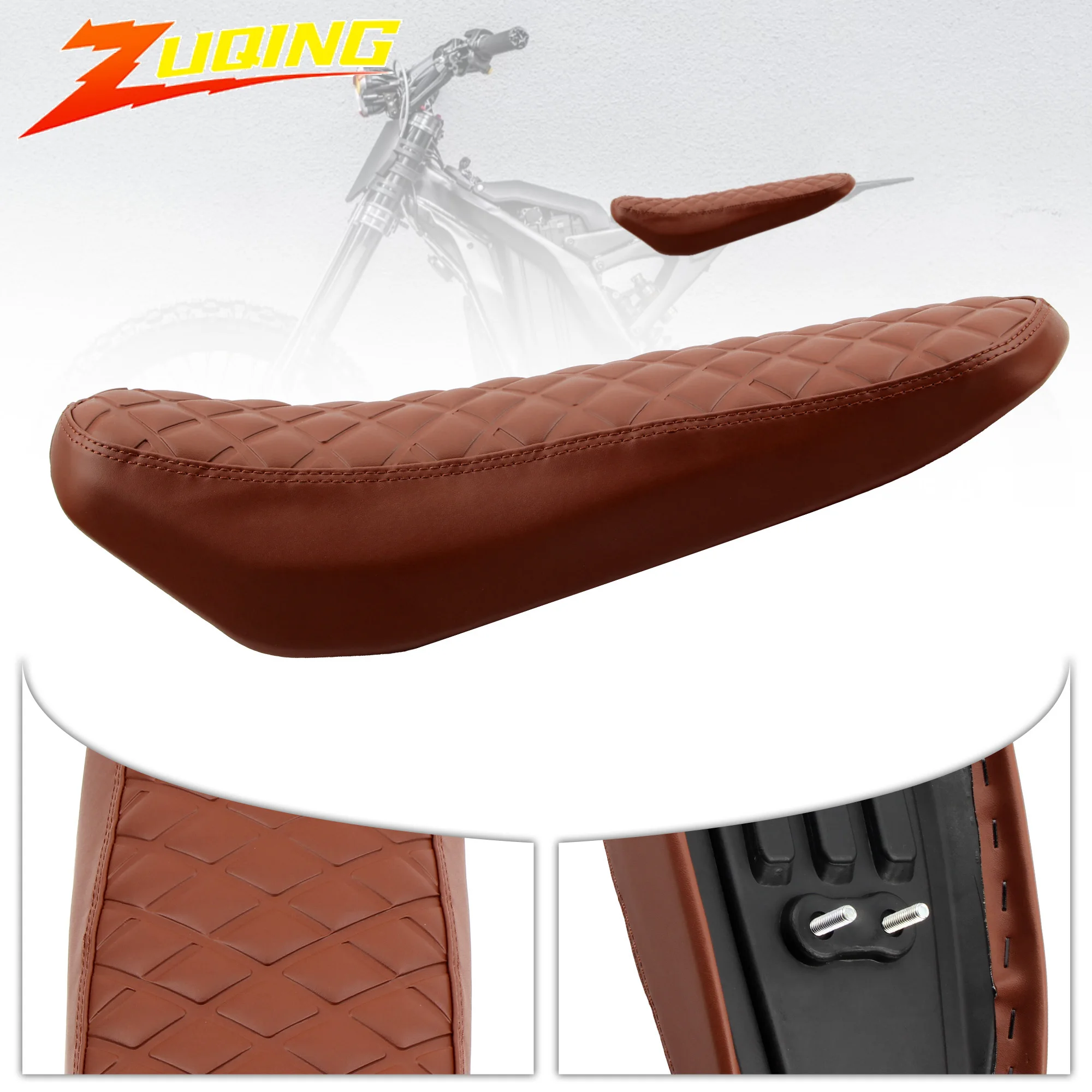 

Electric Bike Motorcycle Diamond Seat For Surron Sur-Ron Light Bee X S Leather Waterproof Seat Cushion Motocross Ebike Modified