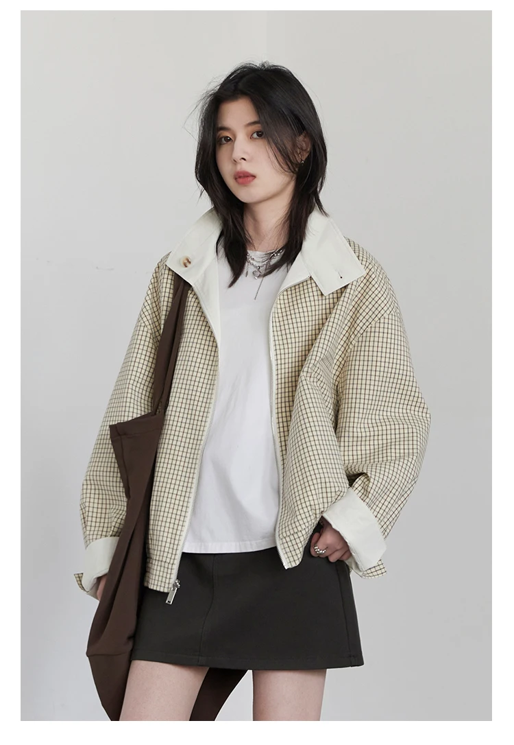 CHIC VEN Women Jackets Casual Reversible Stand Up Collar Workwear Female Coat Spring Autumn 2026 Woman Ourterwear