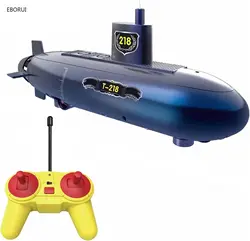 EBORUI D025 DIY Mini RC Submarine 2.4GHz 6 Channels Remote Control Boat Under Water Ship RC Boat for Kids