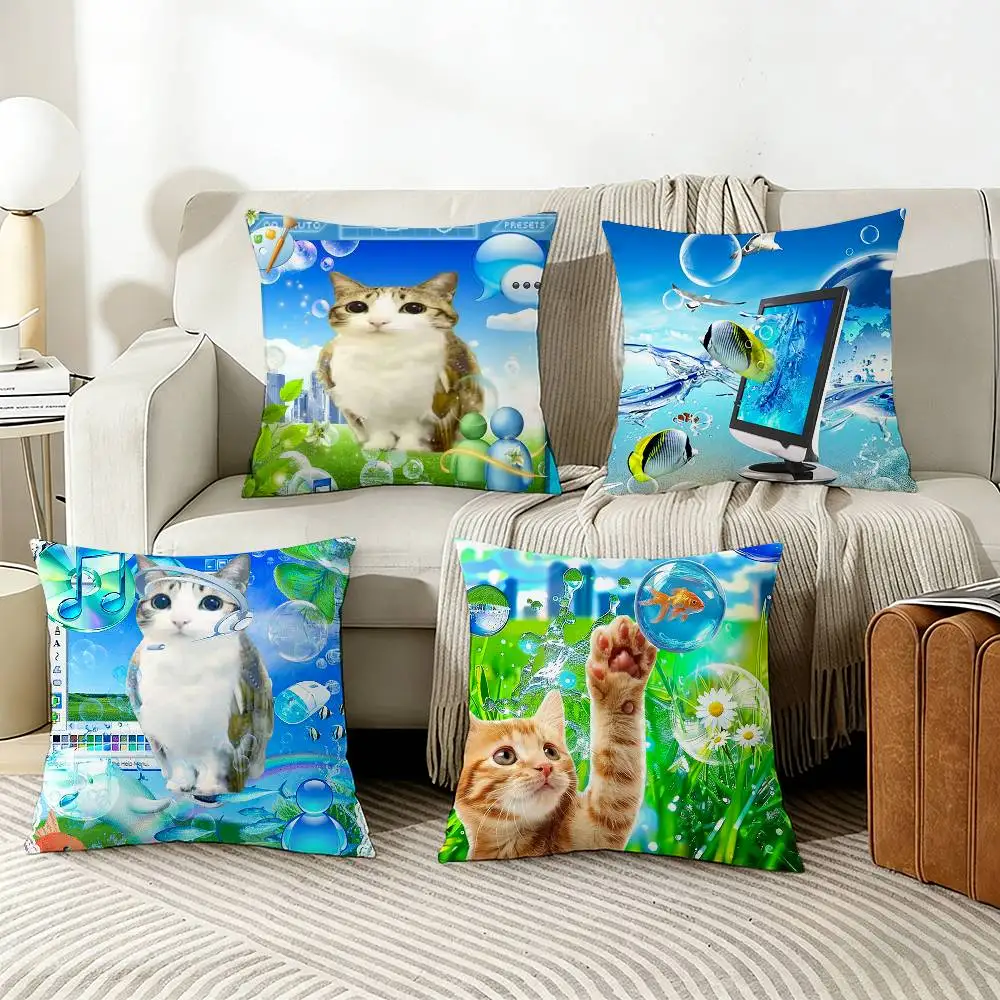 

F-Frutiger A-Aero A-Art Pillow Cover Sofa Cushion Cover Home Room Decoration Children Gift