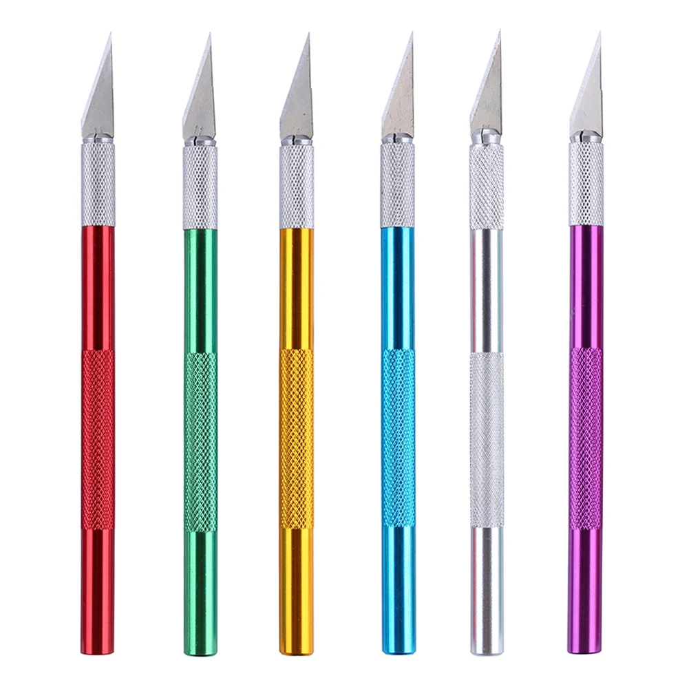 Metal Scalpel Knife Tools Kit Non-Slip Blades Engraving Knife Mobile Mobile Phone Film Paper Cut Handicraft Carving Tools #11