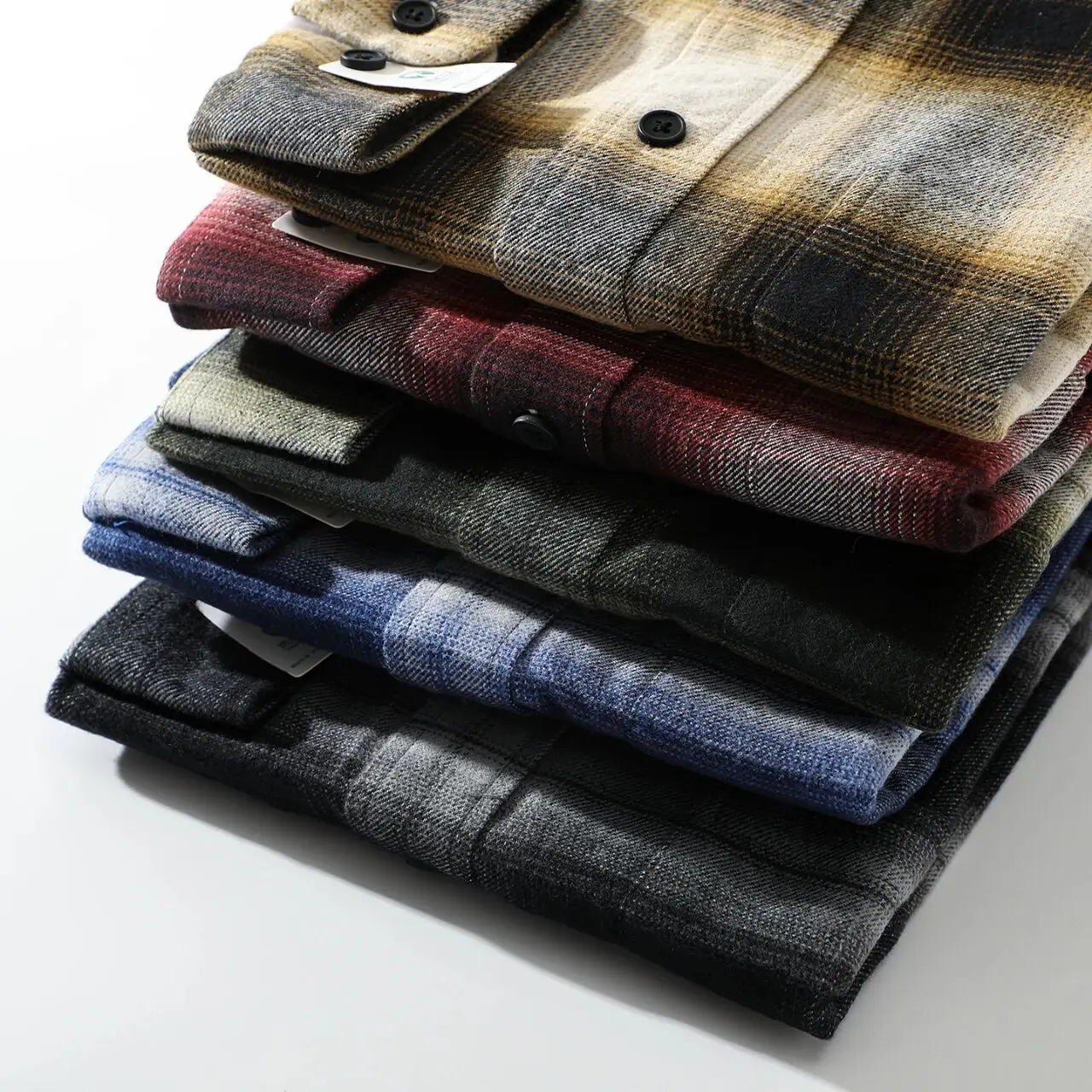 Heren Casual Plaid Lang Sve irt 00% Katoen Volledig ind Stand Fit Ademend Jeugdkleding Herfst Winter Nieuw Sle Try Roo...