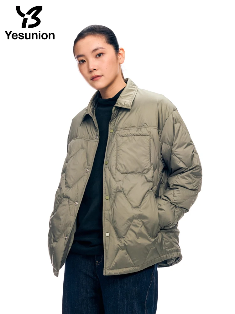 YESUNION unisexe canard doudoune hiver extérieur chaud coupe-vent manteau léger doudoune imperméable de haute qualité manteau