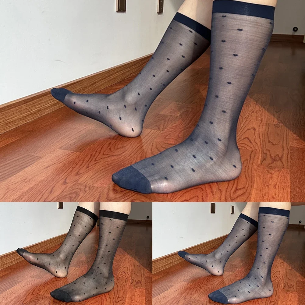 الأعمال الجوارب الرسمية 36-42 سنتيمتر الرجال جوارب أنبوبية متوسط الحجم صالح العلامة التجارية الجديدة حالة تنفس شير الجوارب مكتب ارتداء