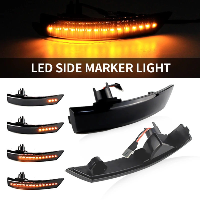 2 قطعة LED الجانب مرآة الرؤية الخلفية ماركر مصابيح لفورد مونديو MK4/التركيز MK3 التركيز MK2 تجميل العنبر أضواء مؤشر الإشارة 12 فولت