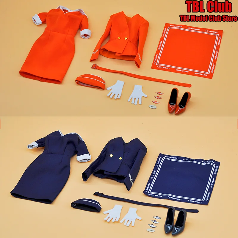 

MA-039 A/B 1/6 Scale Female Clothes Aircraft Flight Attendant Professional Dress For 12-inch Action Figure Soldier CUKE TOYS