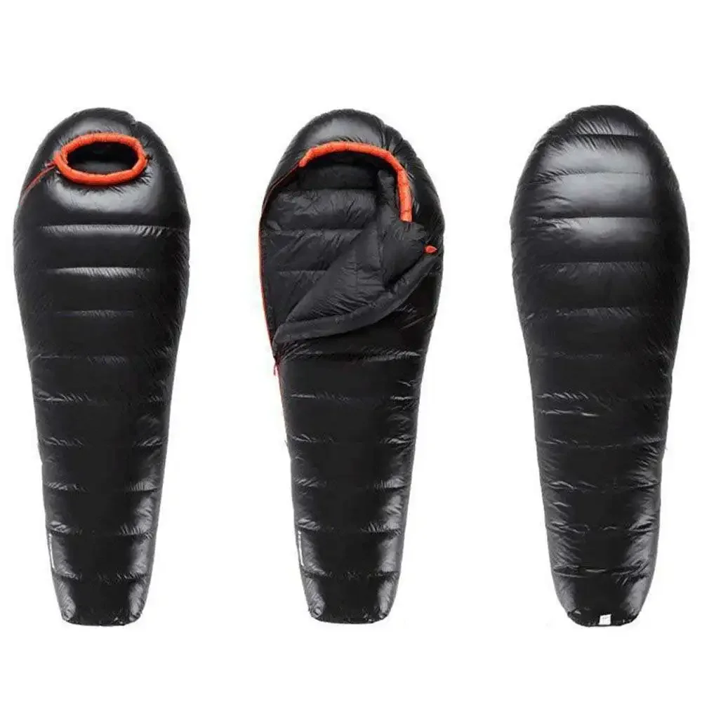 Manufacturer Warm Lightweight Outdoor Camping Hiking 800g Filling Duck Down Mummy Sleeping Bag Winter