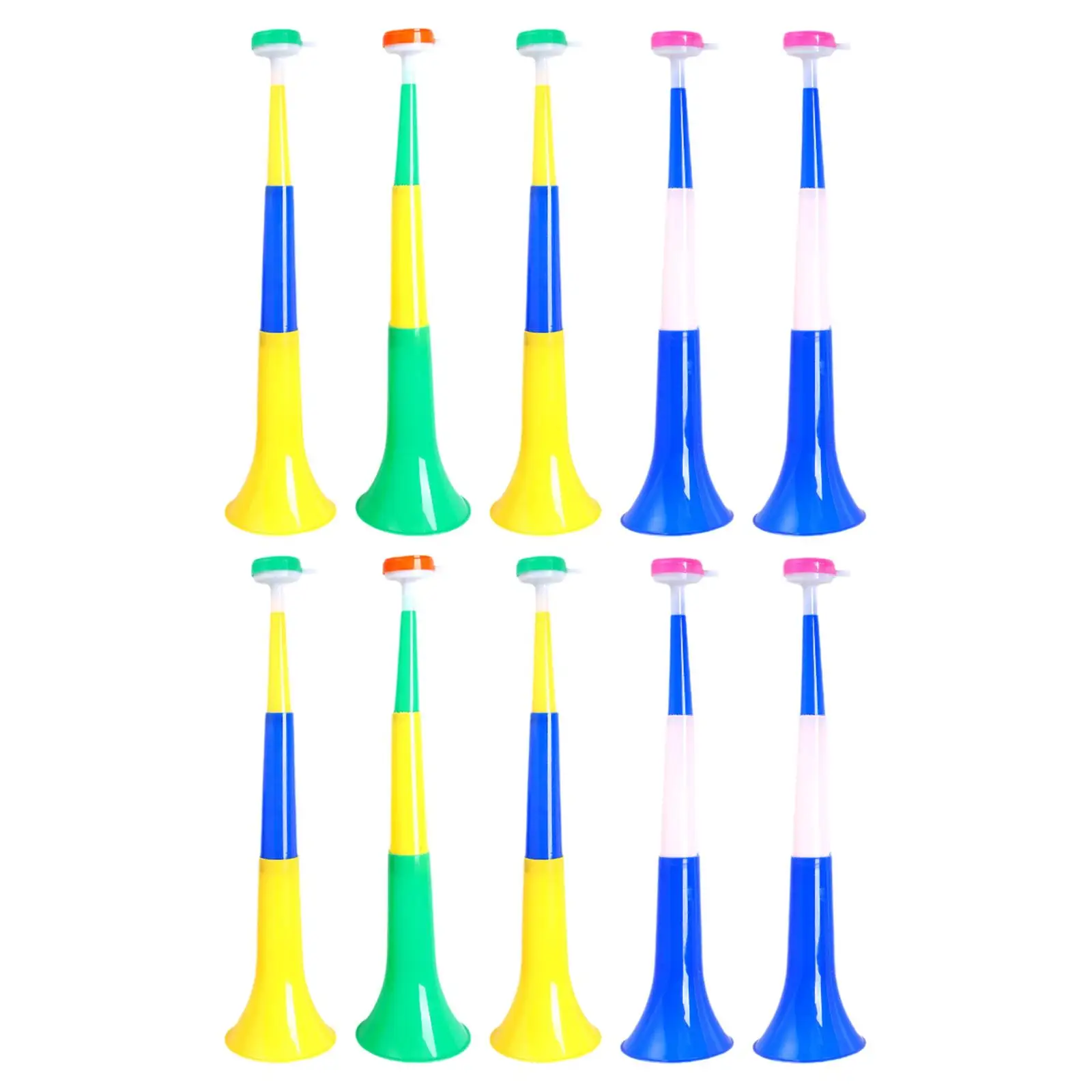 10 Pieces Plastic Stadium Horns Noisemakers for Sporting Events Party Favors