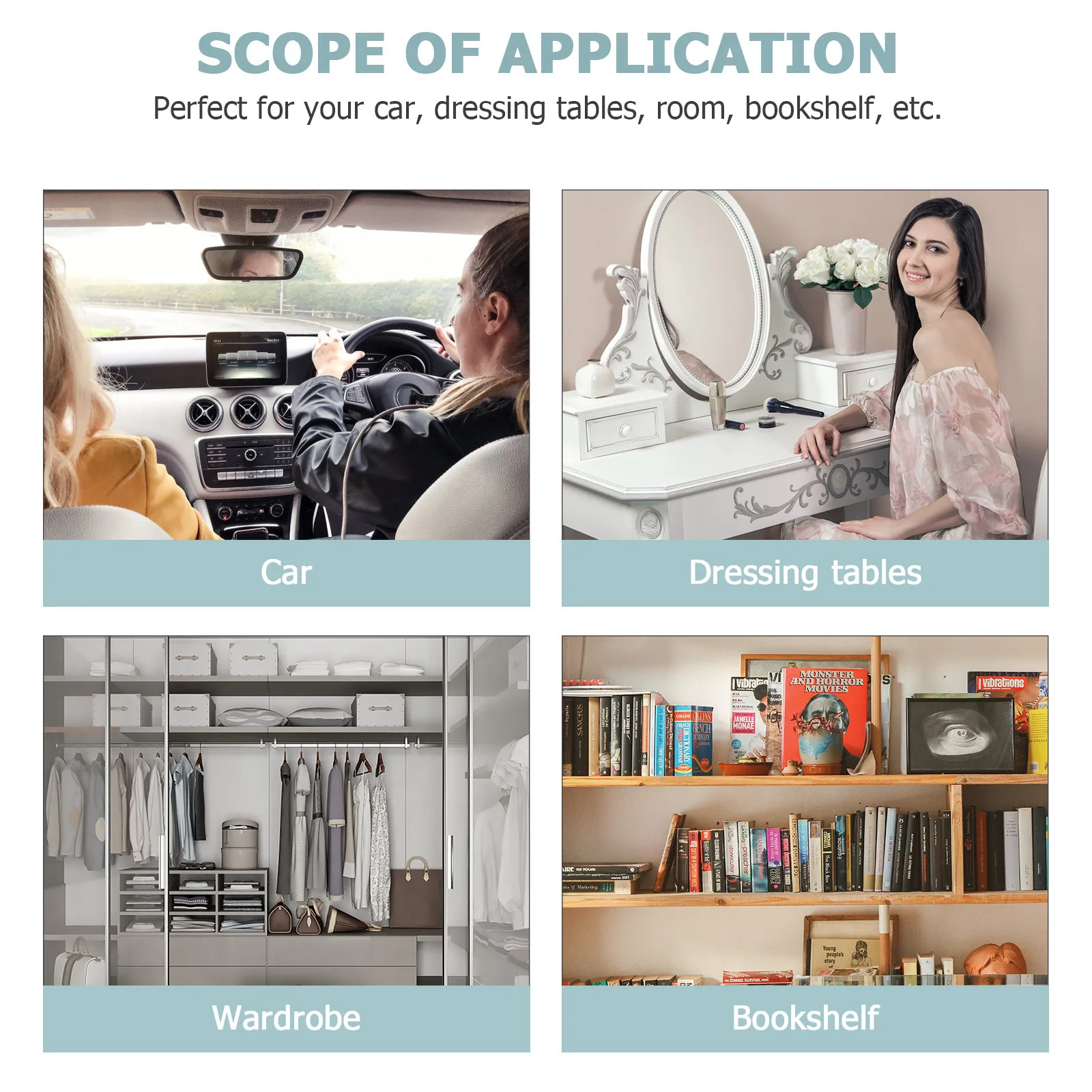 

6Pcs Air Vent Essential Oil Car Diffuser Bottles Wooden Lids Rotatable Freshener Perfume Container for Car Room