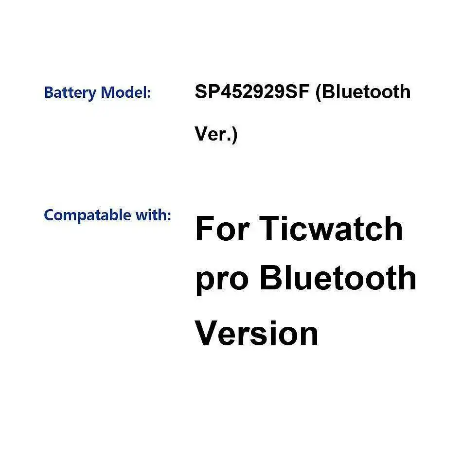 

Сменный аккумулятор SP452929SF для Ticwatch pro 4G Версия Bluetooth часы 415 мАч