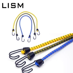 60cm Bungee Cord Outdoor Camping Elastic Rubber Tent Rope with Hooks Hiking Travel Luggage Binding Tied Rope Stretch Belt