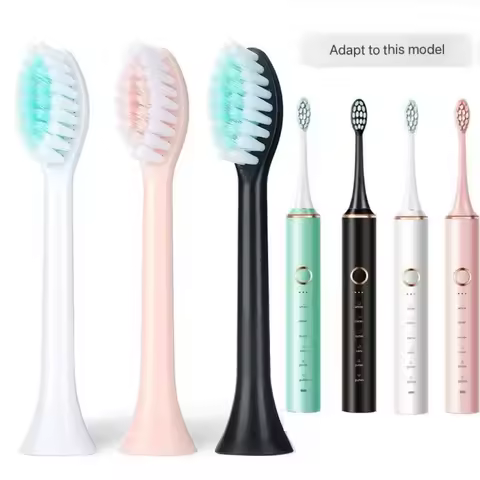4/8Pcs for N100 N105 Replacement Toothbrush Head Sonic Electric Toothbrush Soft DuPont Bristle Nozzle Tooth Brush Head