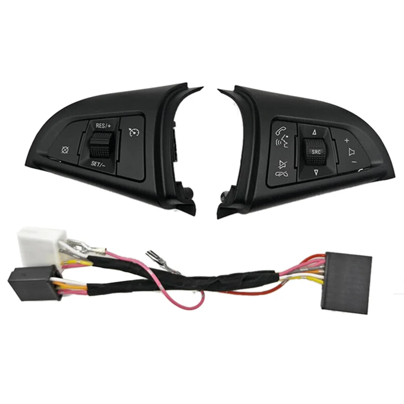 

Rare 1Pair 96892135 96892140 For Cruze 2009 -2014 Car Steering Wheel Button Cruise Speed Control Switch With Wire