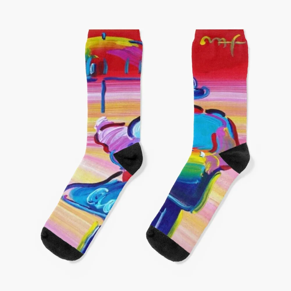 

peter max digital painting for sale Socks Heated Socks