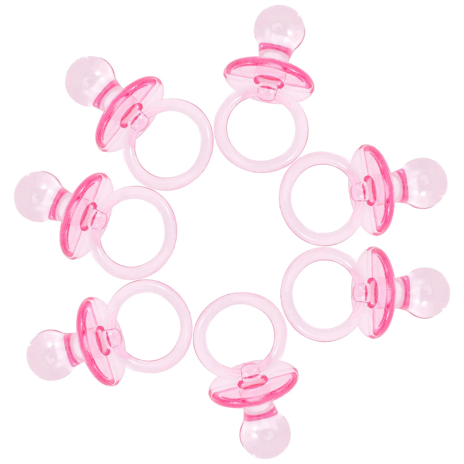 

20 Pcs Baby Girl Pacifiers Charm Shower Prizes Games Boys Mini Girls Pink Decor