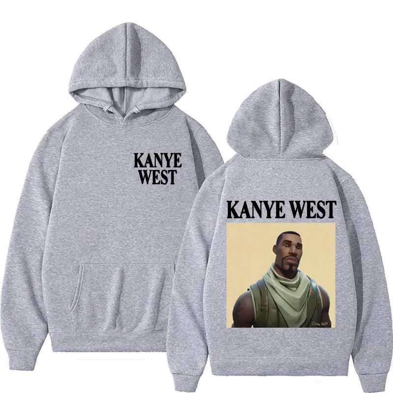 Śmieszna bluza z kapturem Kanye West Meme męska bluza z kapturem w stylu Hip Hop Rap męska moda damska swetry oversize bluza Streetwear