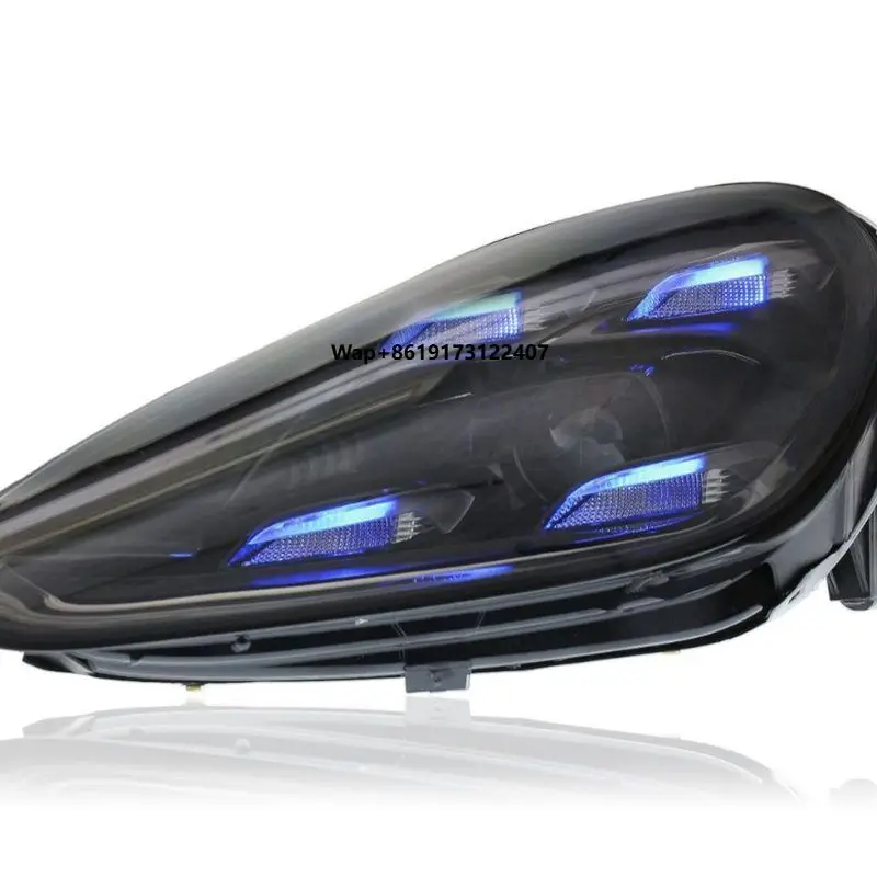 LED Headlight Assembly with Daytime Running Lights for 15-18 for  for Cayenne 6000k Color Temperature Modification and