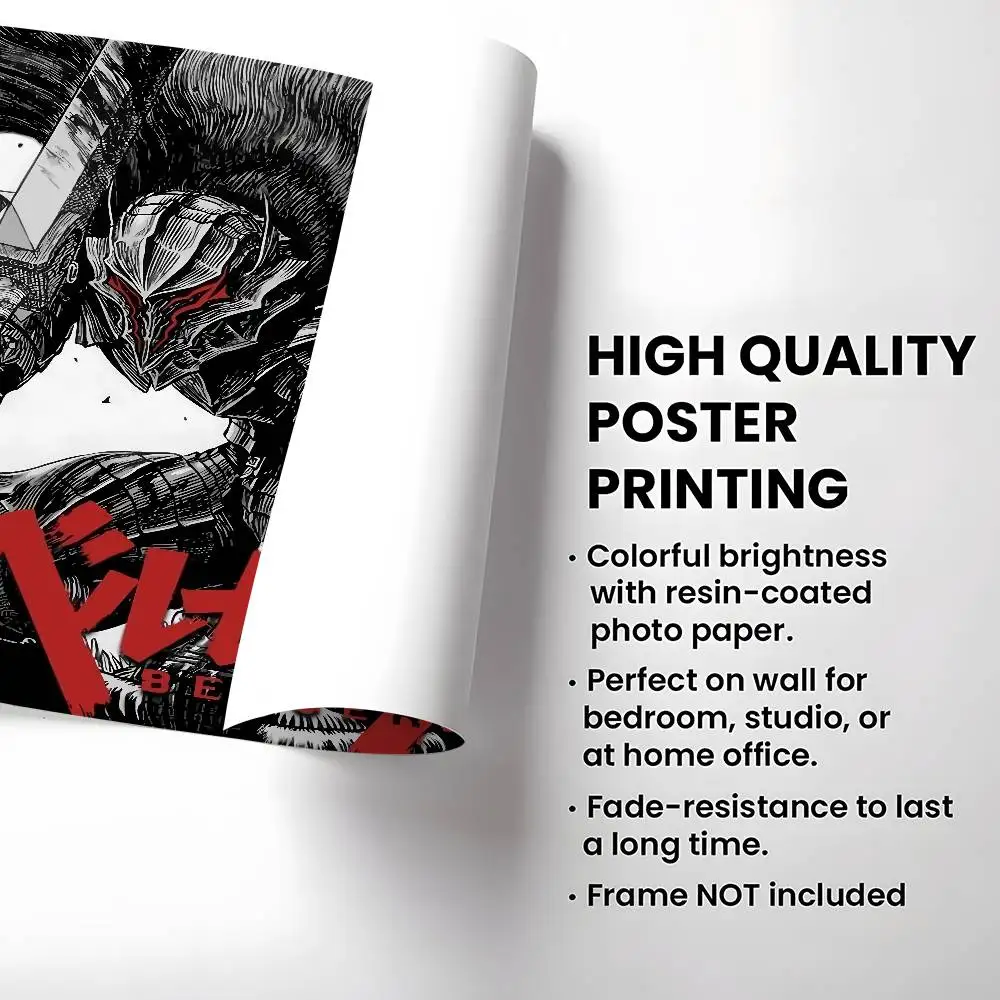 بارد أنيمي B-Berserk ملصق جودة عالية طباعة ديكور المنزل جدار الفن جدارية غرفة زخارف للحانات #5