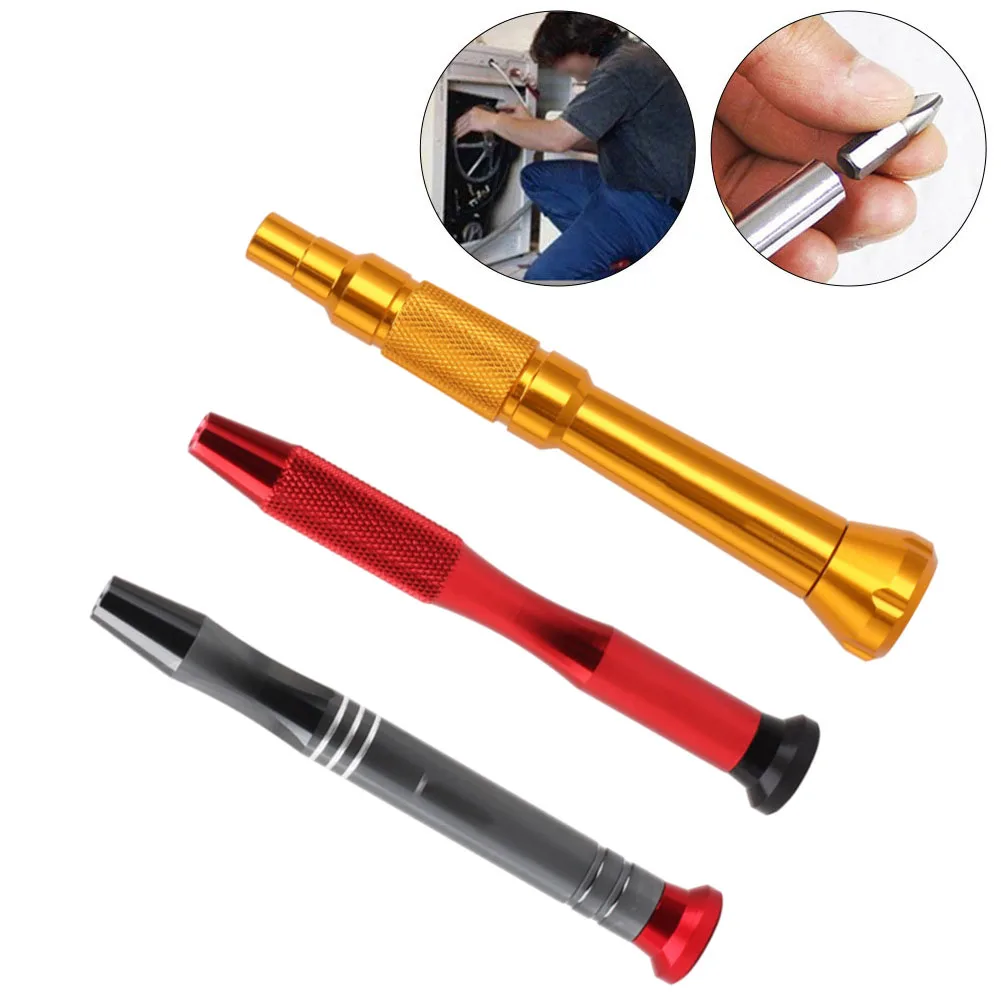 Maniglia per cacciavite esagonale Porta punte esagonale in lega di alluminio Maniglia per mini cacciavite per utensili manuali di riparazione elettronica
