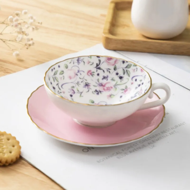 English Afternoon Tea,Mug High-Grade Bone China Coffee Cup And Saucer, Japanese Style Cup European cup