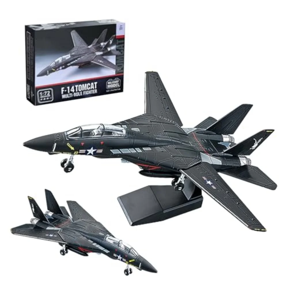 

Масштаб 1:72 F-14 Tomcat Fighter Jet Model Building Kit Пластиковый F14 Веселая игрушка Самолет в сборе Модель самолета с подставкой Детский подарок
